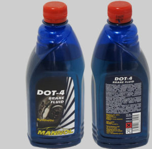 Новая упаковка тормозной жидкости MANNOL DOT-4 Brake fluid