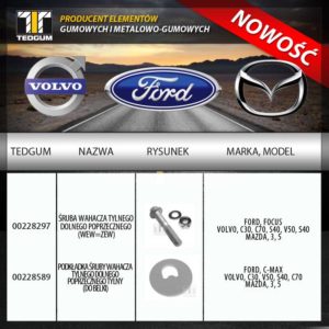 Новинки Tedgum для Ford, Volvo i Mazdа