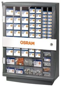 Шкаф для хранения автомобильных ламп OSRAM в подарок