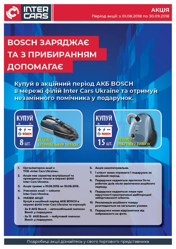 Bosch заряджає та з прибиранням допомагає