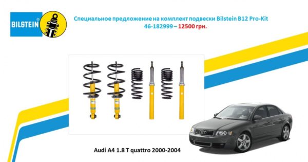 Специальное предложение от Бастион на комплект подвески Bilstein