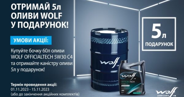 Акція WOLF (60+5)