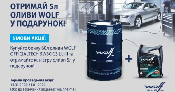 Акція WOLF (60+5)