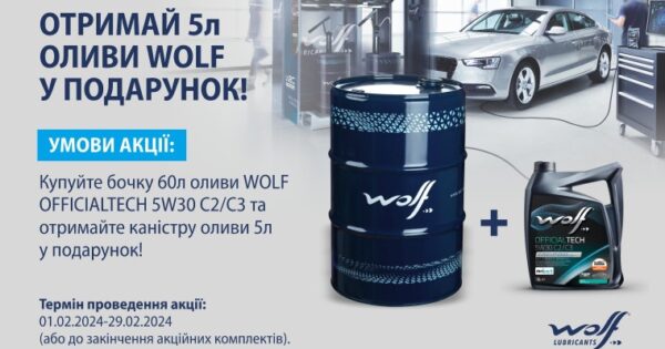 Акція WOLF (60+5)