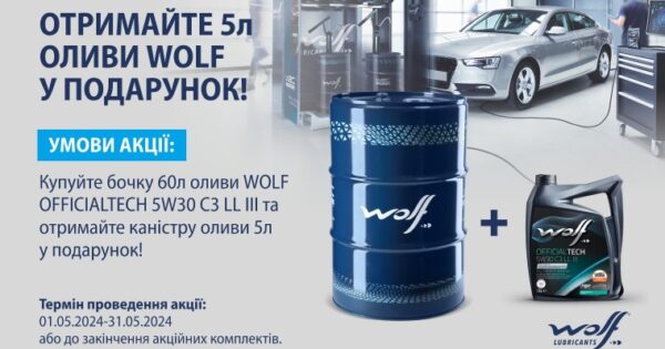 Акція WOLF (60+5)