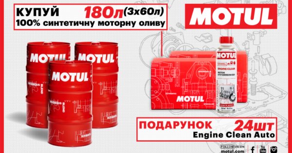 Акція MOTUL для автосервісів