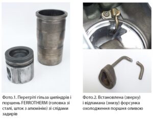 Ризик пошкодження поршня після ремонту двигуна. Ключова роль форсунки охолодження поршня